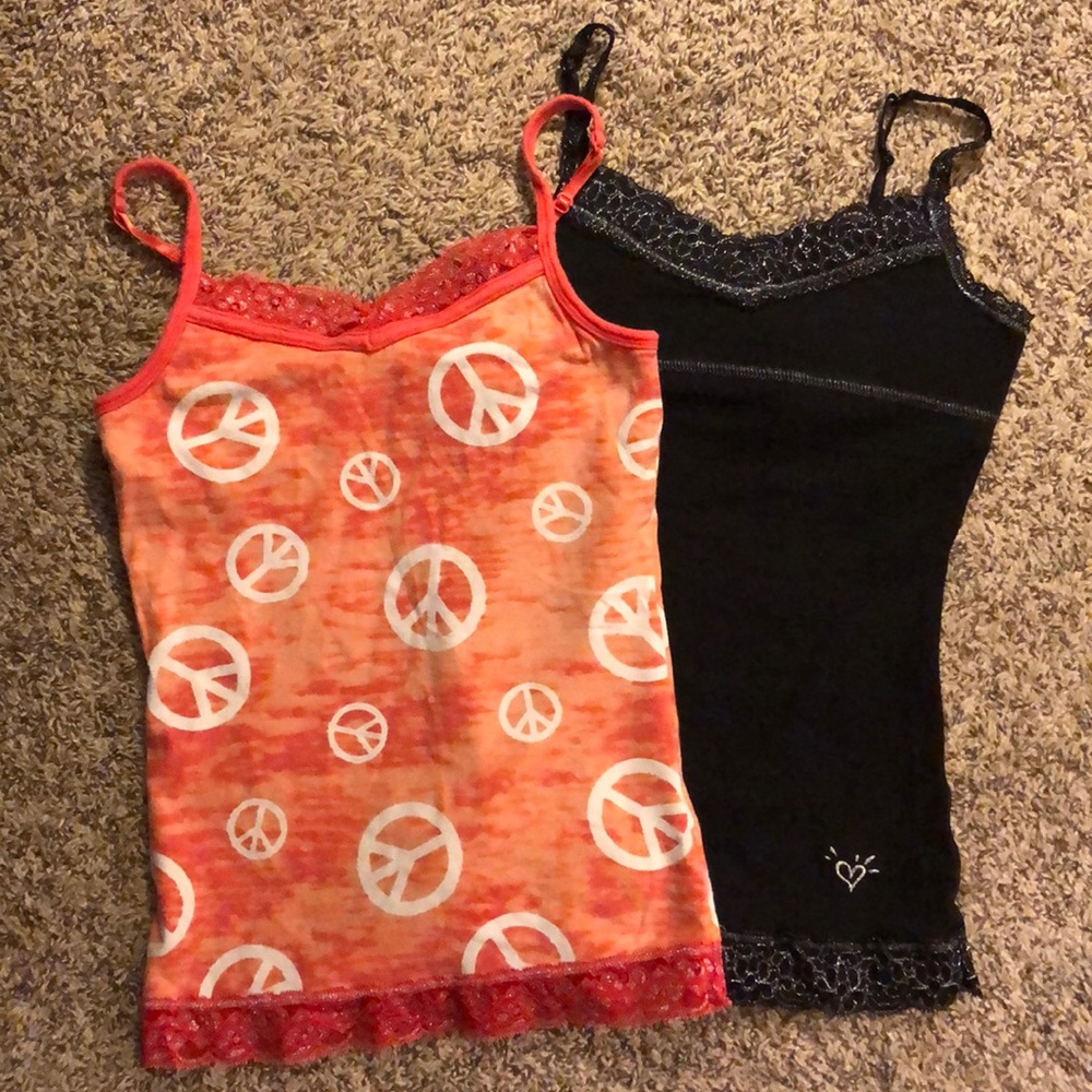 Justice camisoles sz 8